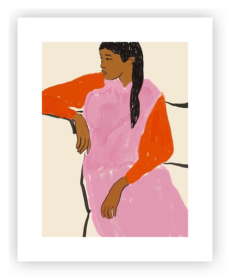Lady in Pink by Anna Mielniczuk - Ania Greta Studio on Artfully