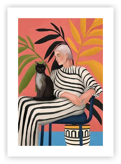 The Cat and the Calm by Branka Kodžoman on Artfully Walls