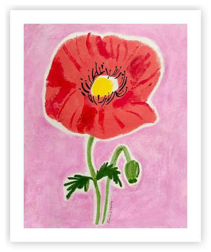 Big red poppy by Karin Lauria on Artfully Walls | Artfully Walls