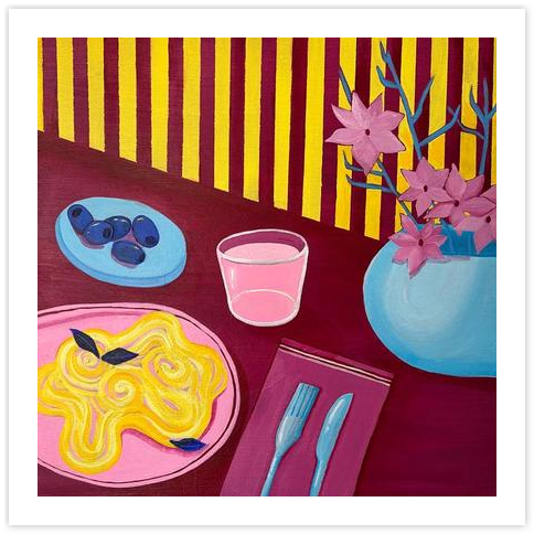 Still life with pasta by Elena Koroleva on Artfully Walls