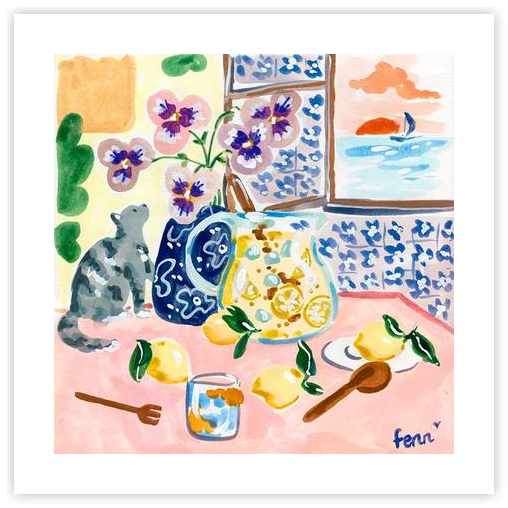 Sweet Cozy Kitchen by Sabina Fenn - Sabina Print Co on Artfully