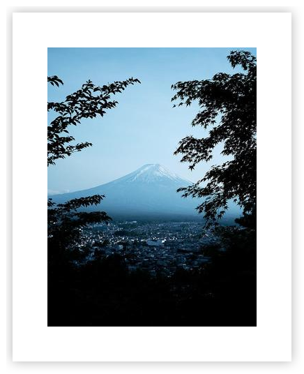 Forest Frame at Mount Fuji by Julie Vielvoije on Artfully Walls