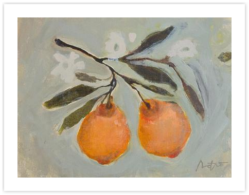 Orange Branch by Rachel Roe on Artfully Walls | Artfully Walls