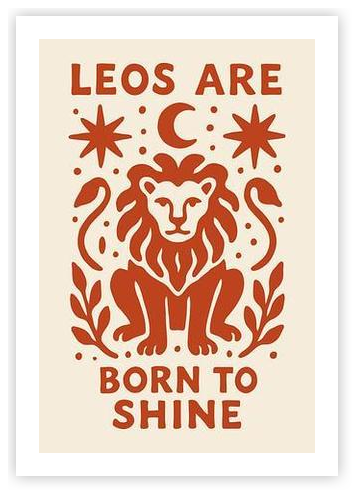 ☆LEO☆ Leo Zodiac Celestial Art Print by Pat Krygowski on Artfully Walls