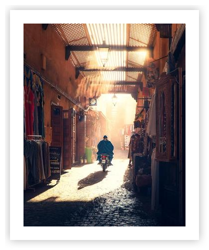 Sunlight in a Moroccan Alley – Marrakech by Lou-Ann Varaniac-Quard