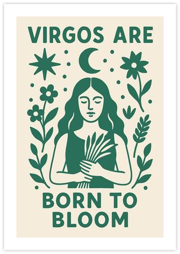 Virgo Zodiac Poster by Pat Krygowski on Artfully Walls | Artfully