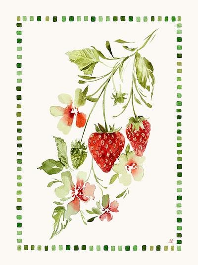Wild strawberry by Anna Farba on Artfully Walls | Artfully Walls