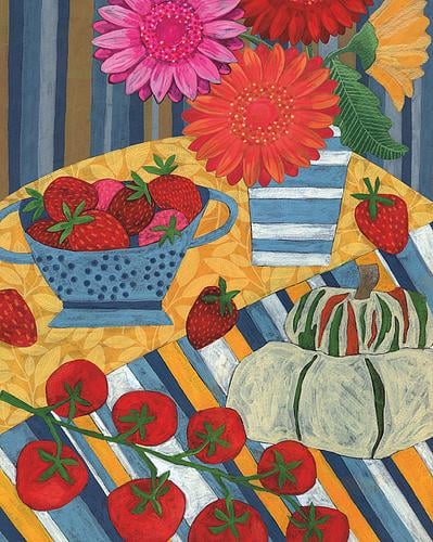 Bowl of Strawberries by Tali Yalonetzki on Artfully Walls