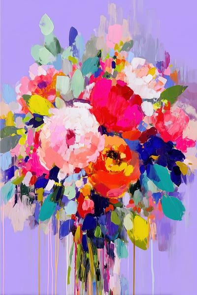 Loose Floral Bouquet by Jordão Abreu - Chromatic Storm Studio on
