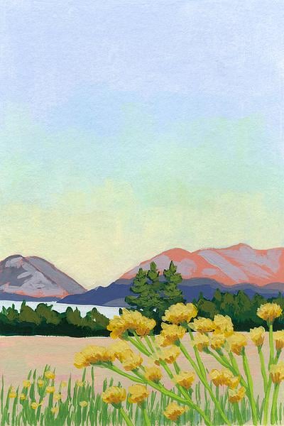 Purple Desert Sunset by Shina Choi on Artfully Walls | Artfully Walls