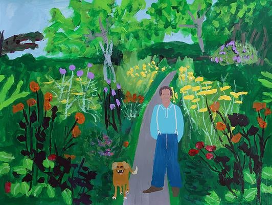 The Handstand by Janet Hill on Artfully Walls | Artfully Walls