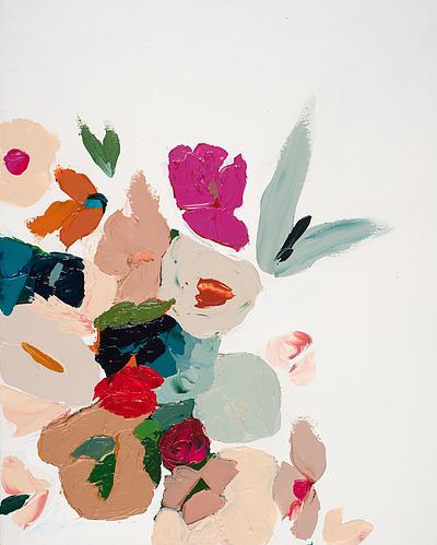 Colorful Abstract Flower Bouquet by Caryn Owen on Artfully Walls