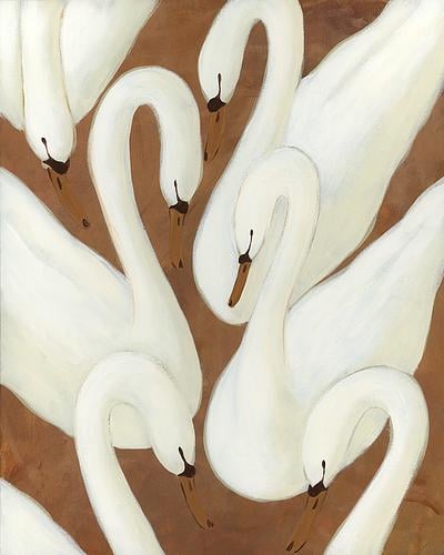 Seven Swans a Swimming 2 by Haley Knighten on Artfully Walls