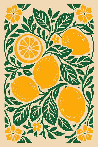 Twinning Orange Trees by Lydia Marie Elizabeth on Artfully Walls