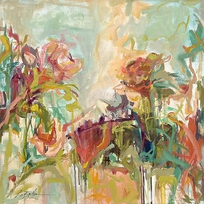 Garden Rain by Lee Britton on Artfully Walls | Artfully Walls