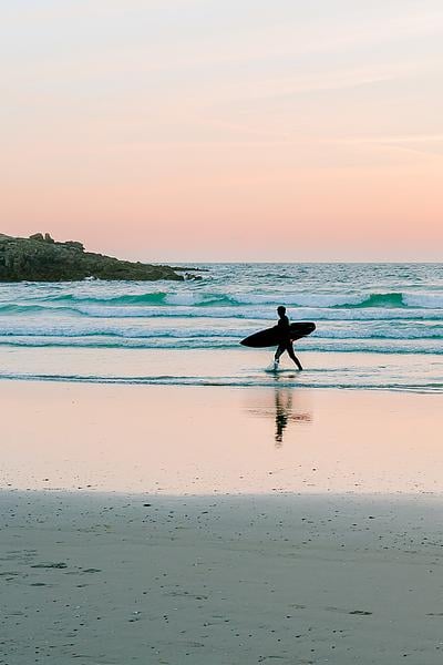 Sunset Surfing in France by Elsbeth van der Meulen on Artfully