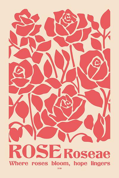 Rose Garden Poster by Pat Krygowski on Artfully Walls | Artfully Walls