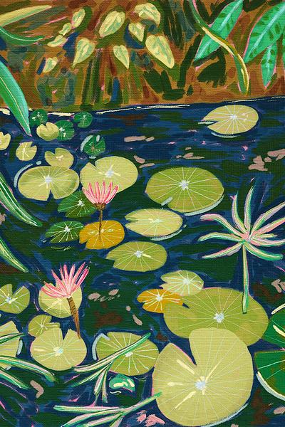 Water lilies by Vika Mozer on Artfully Walls | Artfully Walls