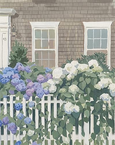 Hydrangea House by Madison Phipps on Artfully Walls | Artfully Walls