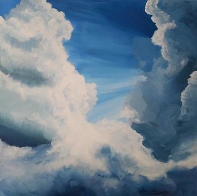 Puffy clouds by Marleen kleiberg on Artfully Walls | Artfully Walls